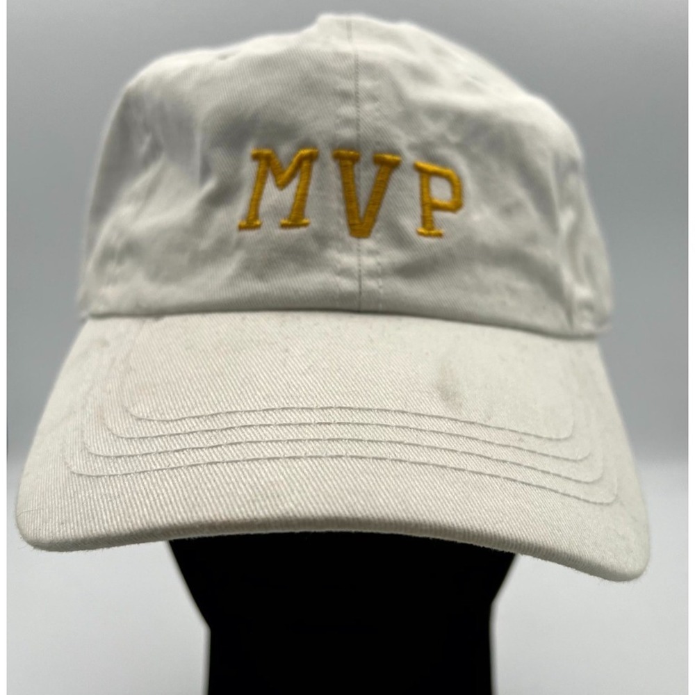 Kobe #24 Most Value Player MVP Baseball Hat Mens One Size White Strapback